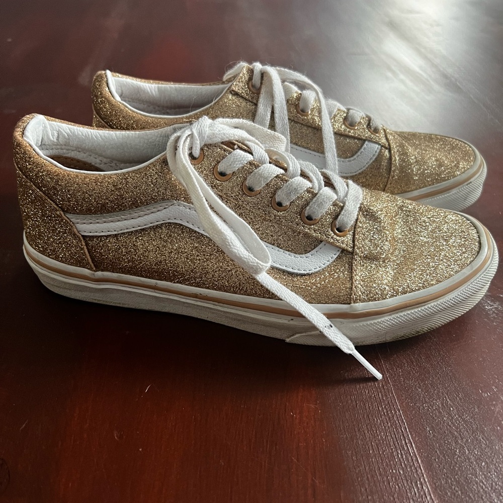 Vans Gold Glitter Sneakers girls